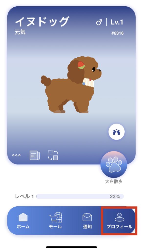 ウォレットの場所説明